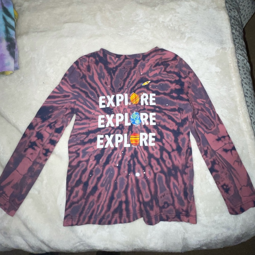 🚀🪐 Long Sleeve Tie Dye Tee
